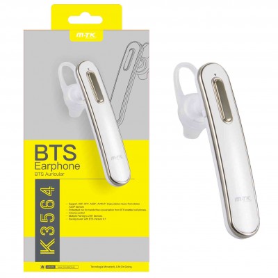 K3564 BL Auricular Manos Libres Bluetooth QueenBee Blanco