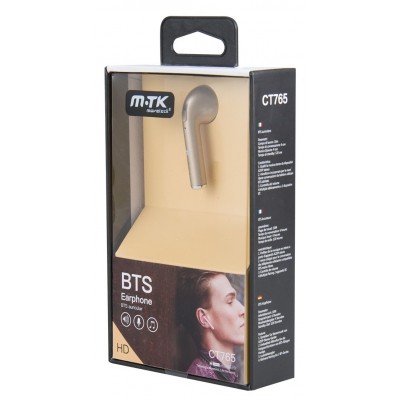 Auricular Manos Libres Bluetooth CT765 Dorado