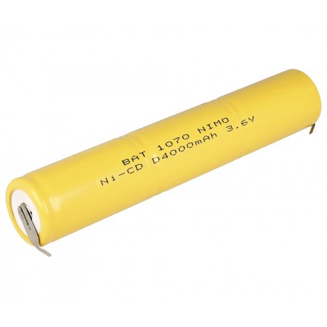 Pack de Baterías de reemplazo 3,6V/4000mAh Ni-Cd - VTDCD4000 X 3, Terminales