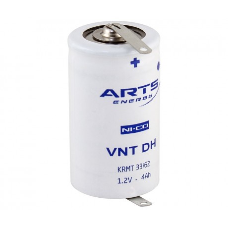 VNT DH Batería recargable Industrial RC20/Mono D Ni-Cd con terminales