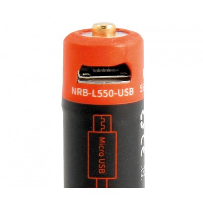 R03/AAA Batería Li-Ion Tipo R3 1.5V/550mAh