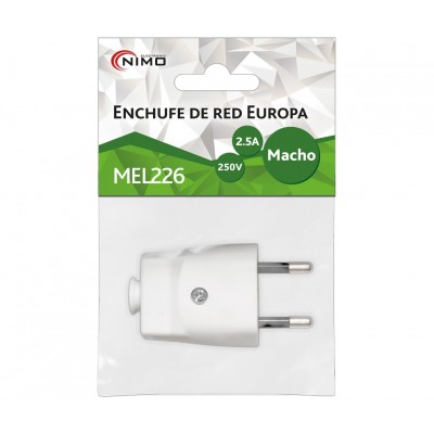 Enchufe de red macho Europa (10 unidades)