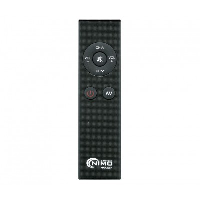 MAN2057 Mando universal de televisión sencillo programable botón a botón slim NEGRO