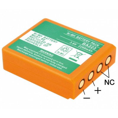 Pack de baterías para Telemandos de grúa HBC BA223 3.6V/2200mAh NI-MH