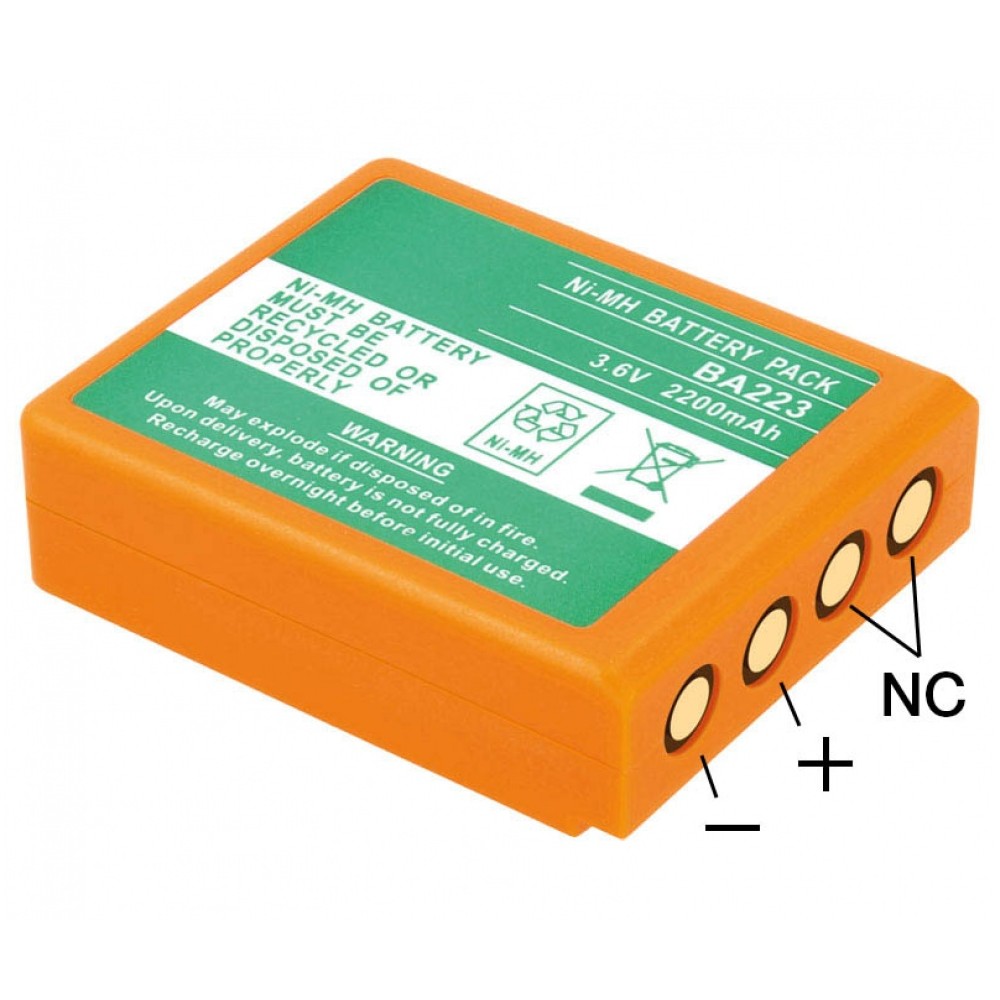 Pack de baterías para Telemandos de grúa HBC BA223 3.6V/2200mAh NI-MH Pack de baterías para Telemandos de grúa HBC BA223 3.6V/2200mAh NI-MH