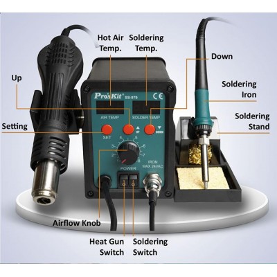 SS-979 Estación repair digital profesional 760W de Proskit