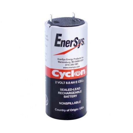 0850-0004 Batería plomo cilíndrica CYCLON 2.0V/8.0Ah