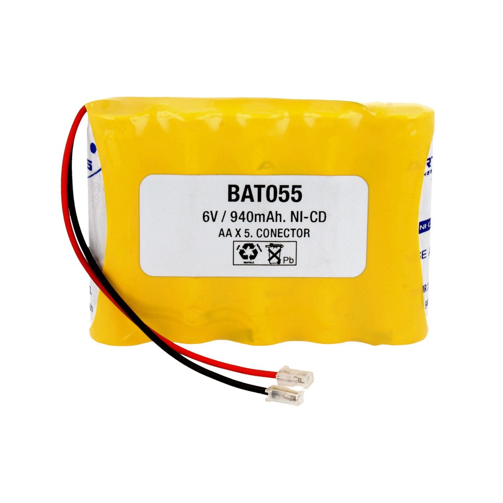 Pack de Baterías de reemplazo 6.0V/940mAh Ni-CD - AA/RC6 X5 conector universal Pack de Baterías de reemplazo 6.0V/940mAh Ni-CD - AA/RC6 X5 conector universal
