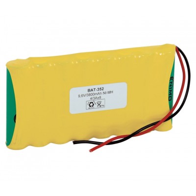 Pack de Batería de reemplazo 9.6V/3800mAh NI-MH - 4/3A X 8 cables