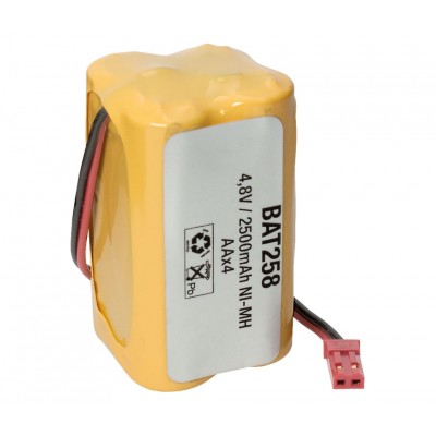 Pack de Baterías de 4.8V/2500mAh NI-MH - AA x 4, Flasco, conector