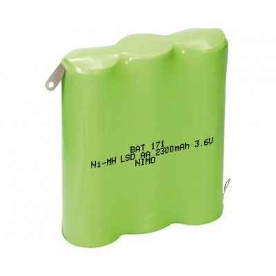 Pack de baterías de 3.6V/2300mAh NI-MH - AA/RC06 X 3, Pre-cargada