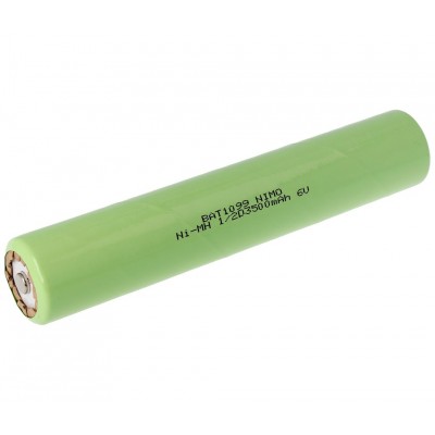 Pack de Baterías para linterna de 6V/3500mAh NI-MH - 1/2D X 5, Bastón