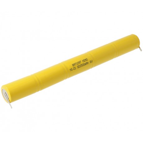 Pack de Baterías para Luces de emergencia de 6V/1500mAh Ni-CD - SCCD1500 X 5, Terminales
