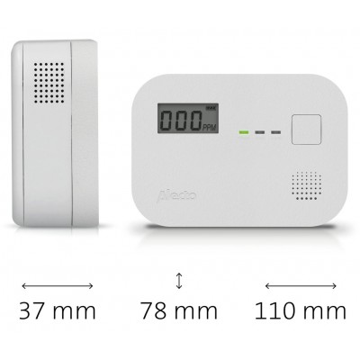 COA-3920 Detector de monóxido de carbono con display de Alecto