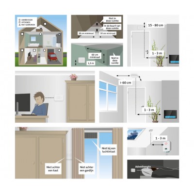 COA-4010 Detector de monóxido de carbono con display y Pila de Alecto
