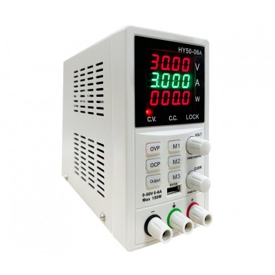 HY50-06A Fuente de alimentación Digital Regulable 0-50V/0-6A