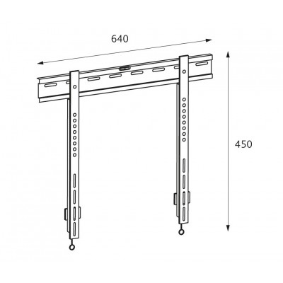 UWM-3761 Soporte de Pared para TV LED/TFT de 37" a 61" Fijo y VESA 600x400