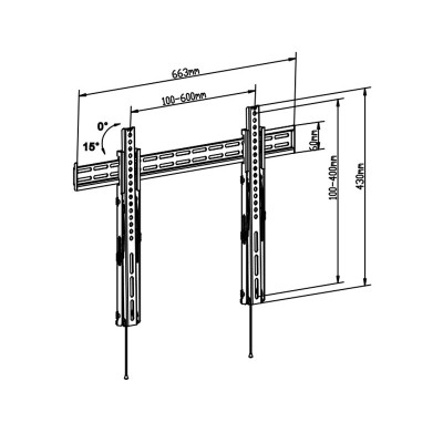 SOP078 Soporte con Inclinación para TV plana LED/TFT/LCD de 37" a 55"