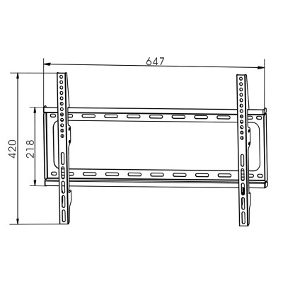 SOP215 Soporte de pared para TV plana LED/TFT de 26" a 50" y VESA 400x400