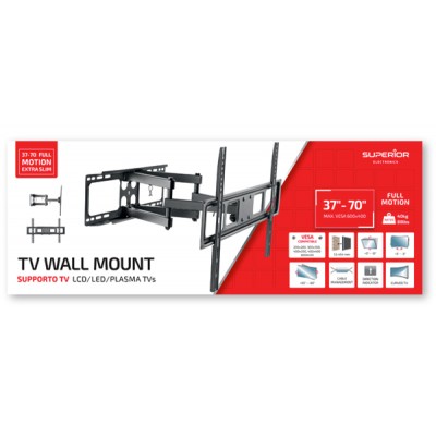 SUPSTV011 Soporte de pared para LCD/LED/PLASMA articulado 6 brazos de 37"-70"/40KG VESA 600X400