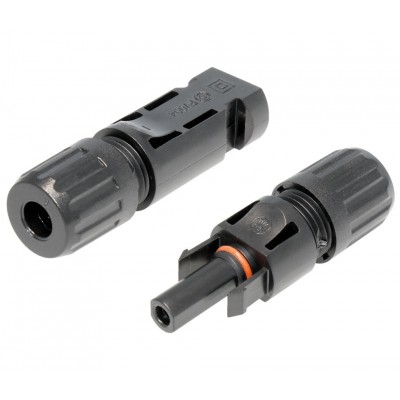 PV-HAO 01 Conector MC4 macho-hembra para conexionado de placas solares (Bolsa 10 unidades)