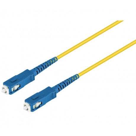 Cable para fibra óptica de datos SC/UPC-SC/UPC, Monomodo 9/125 Simplex, libre de halógenos 1 metro