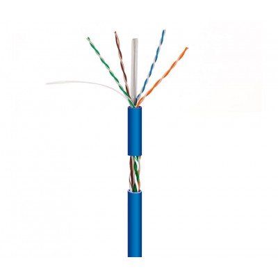 Cable para datos UTP Cat.6 COBRE, rígido interior LSZH, 305M, Bobina en Caja - WIR9063