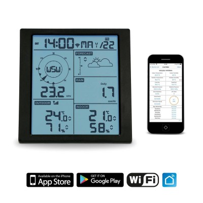 WS-5200 Estación meteorológica inalámbrica digital profesional 6 en 1 wifi ALECTO