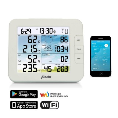 WS-5400 Estación meteorológica inalámbrica digital profesional 8 en 1 wifi ALECTO