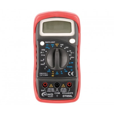DT850L Multímetro digital básico 3 1/2 dígitos CAT.II 500V