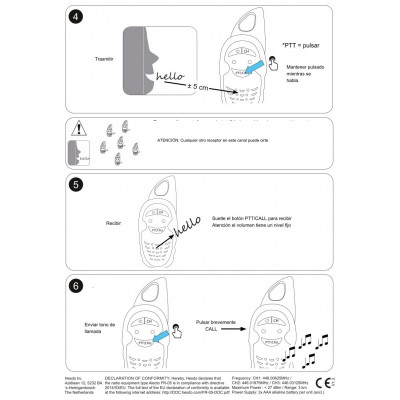 ALECTO FR-05 Conjunto de 2 walkie-talkies simplificado 3 canales 3km