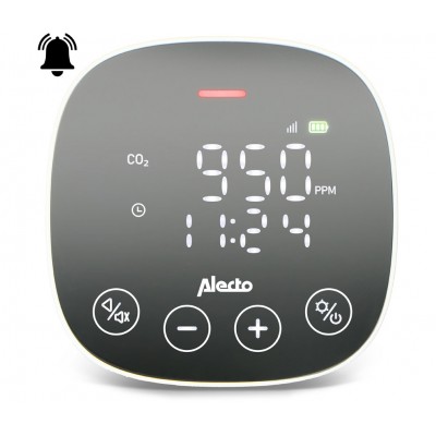 AQ-30 Detector de dióxido de carbono (CO) con display de Alecto
