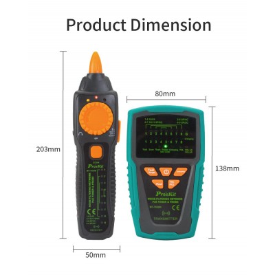 MT-7029N Tester de redes, PoE y localizador de cables por tono de Proskit