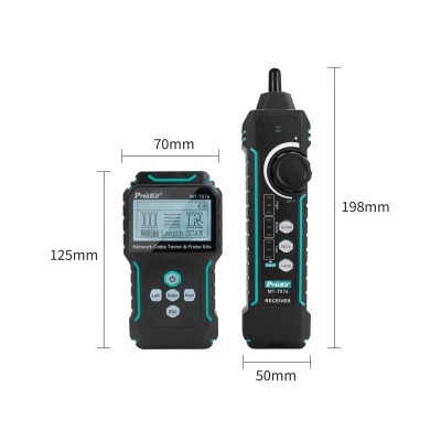 MT-7076 Tester de conexiones, rastreador y longitud de cables de red de Proskit