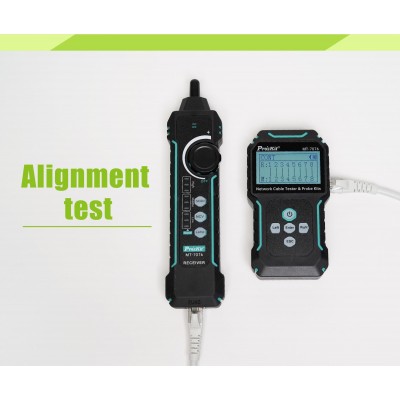 MT-7076 Tester de conexiones, rastreador y longitud de cables de red de Proskit