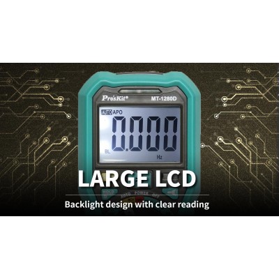 MT-1280D Multímetro digital True RMS 3 5/6 dígitos CAT IV 600V de Proskit