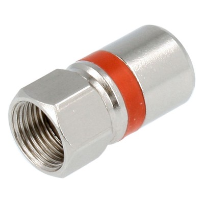 Conector de antena tipo F macho montaje rápido de 6.5mm (25 unidades) - CON918