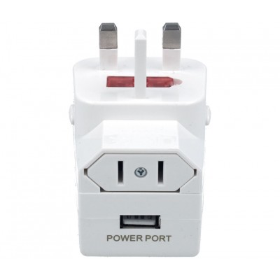 Adaptador conector de red universal con cargador USB-A (2 unidades)