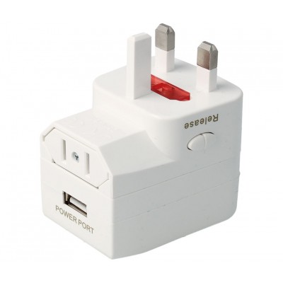 Adaptador conector de red universal con cargador USB-A (2 unidades)