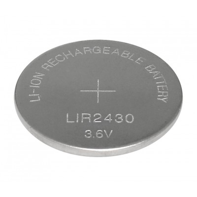 Batería recargable Litio LIR2430 3,6V/60mAh