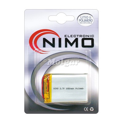 Batería recargable Li-Polímero GSP063450, Con cto. de Control