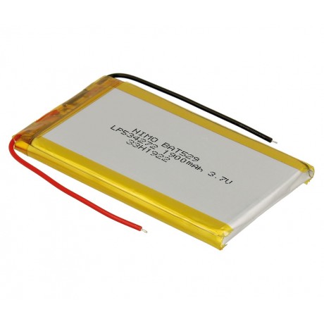 Batería recargable Li-Polímero GSP534272, Con cto. de Control