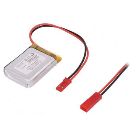 LP103040 Batería de reemplazo Li-Po con cables 10X30X40mm de 3.7V, 1200mAh