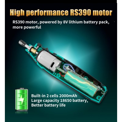 PT-5208U Amoladora perforadora a batería Litio-Ion 8V de Proskit