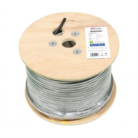 Cable para conexión de Placas Solares Cu-Sn 10,0mm² XLPE LSZH Negro 100m