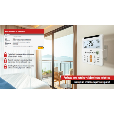 Mando Universal para Spliter de ventana o consolas de Aire Acondicionado