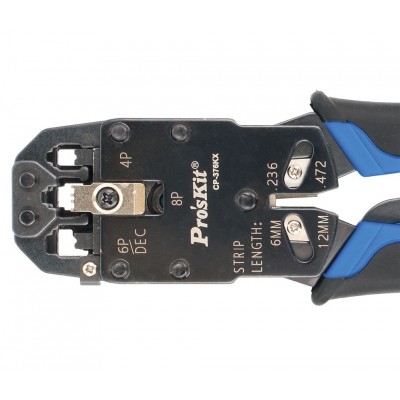 CP-376KX Crimpadora para conectores Modulares RJ11, RJ12, RJ22, RJ45 de Proskit