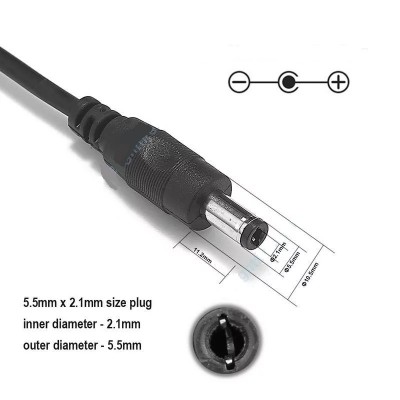 Alimentador Electrónico 12V-1A-12W con conector de 5.5X2.1MM- 199.1106/2.1