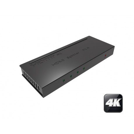 HDMI Divisor / SPLITTER 4K 1X4 (1 Entrada a 4 Salidas) HDCP - HE104