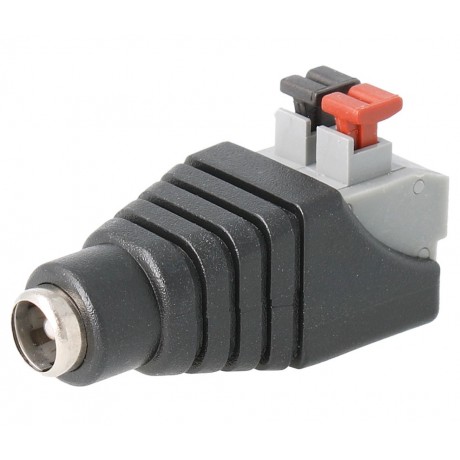 Jack hueco macho aéreo, con clema de presión (bolsa 5 unidades) - CON916